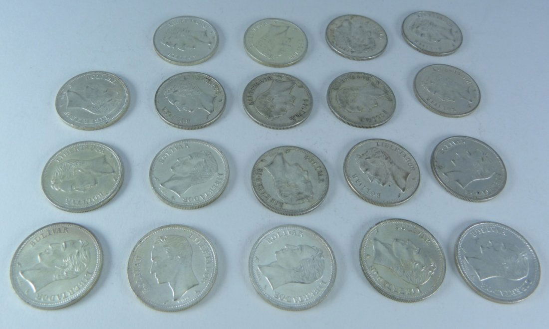 VENEZUELA 835 BOLIVAR SILVER COIN COLLECTION (1 of 4)