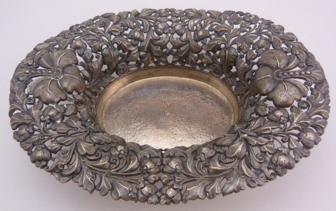 GERMAN 800 SILVER REPOUSSE RETICULATED BOWL (1 of 8)
