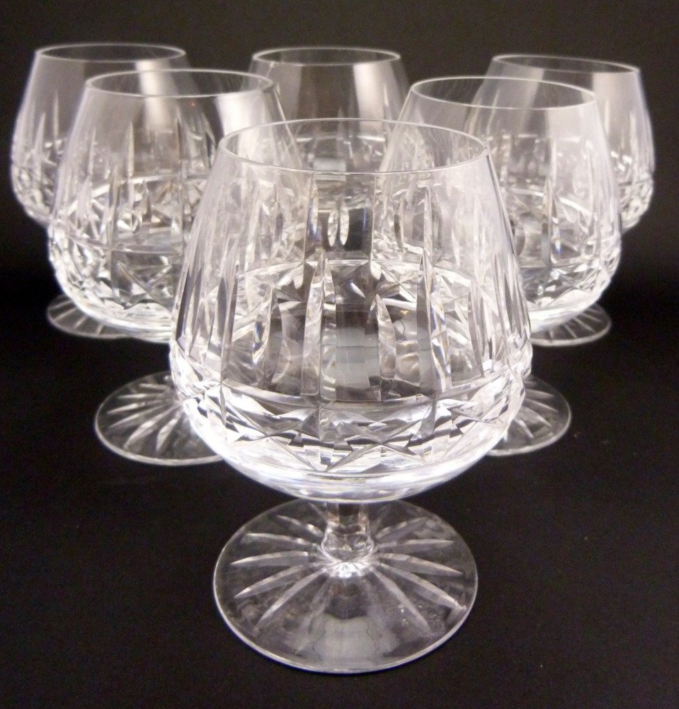 6 WATERFORD CRYSTAL KYLEMORE COGNAC GLASSES (1 of 5)