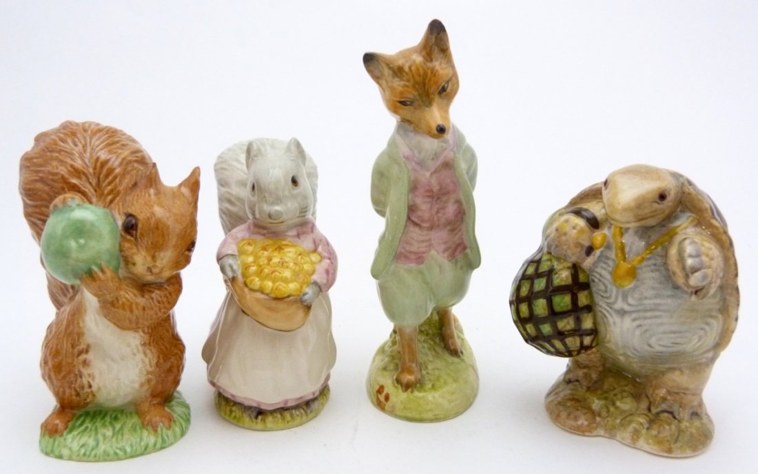 4 BESWICK BEATRIX POTTER ROYAL ALBERT FIGURINES (1 of 4)