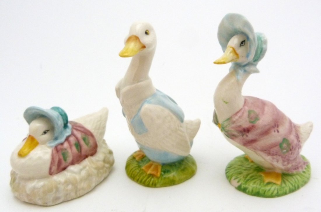 3 BESWICK BEATRIX POTTER ROYAL ALBERT FIGURINES (1 of 4)