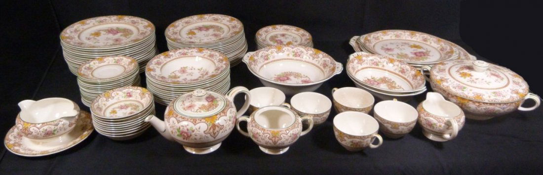 100PCS W.H. GRINDLEY "HARMONY" ENGLISH CHINA SET (1 of 9)