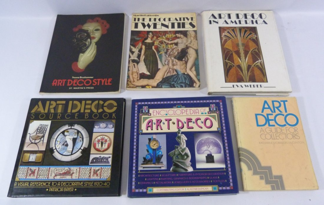 SIX ART DECO ILLUSTRATED COLLECTORS BOOKS (1 of 8)