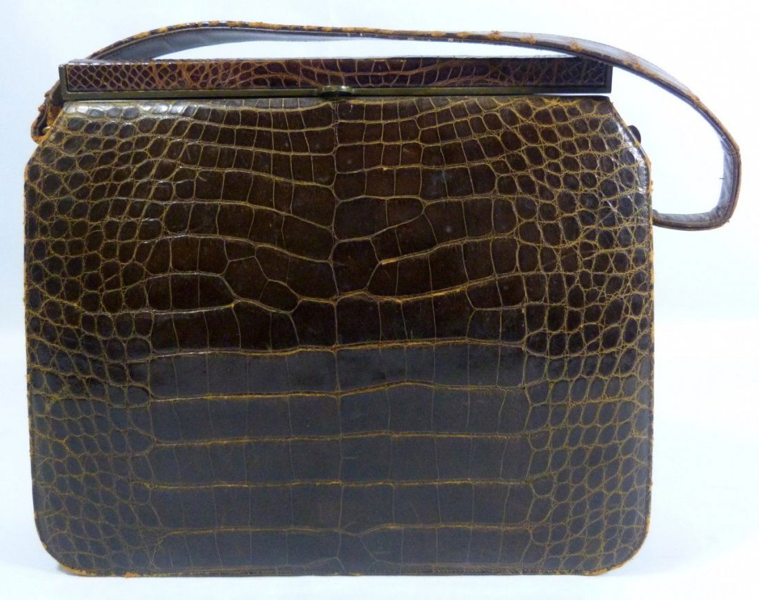 VINTAGE ALLIGATOR NATURAL SKIN PURSE (1 of 8)