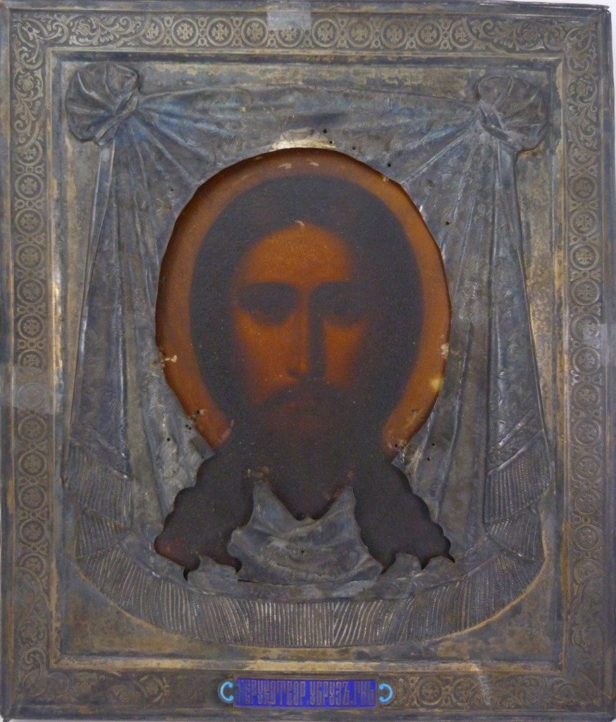 RUSSIAN ANTIQUE 84 SILVER ICON OF CHRIST (1 of 6)