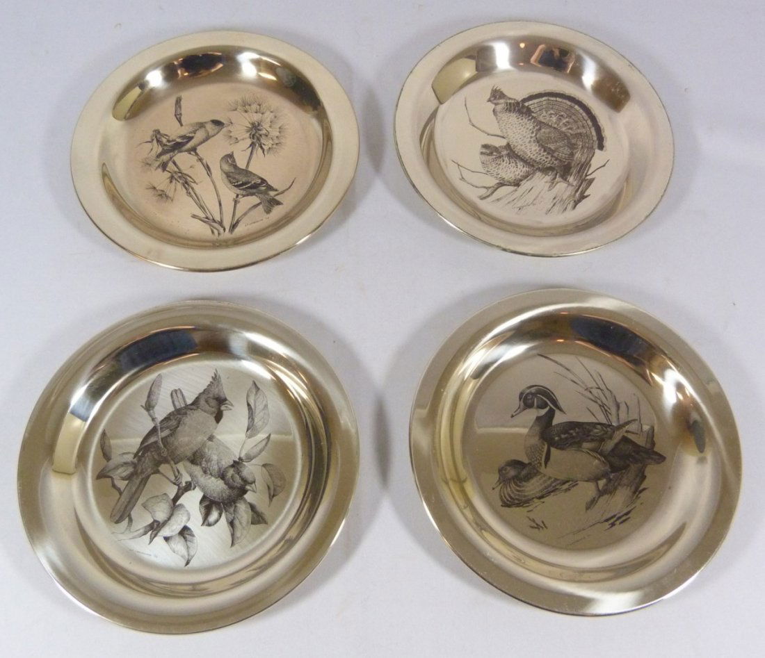 STERLING FRANKLIN MINT LIMITED EDITION PLATES (1 of 8)