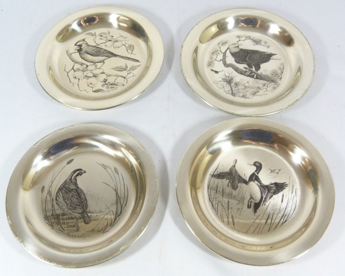 STERLING FRANKLIN MINT LIMITED EDITION PLATES (1 of 8)