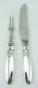 GEORG JENSEN "CACTUS" STERLING SILVER CARVING SET