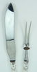 GEORG JENSEN "CACTUS" STERLING SILVER CARVING SET - 2