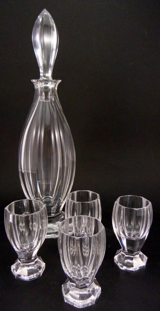 FABERGE RUSSIAN CRYSTAL DECANTER & CORDIAL SET (1 of 8)