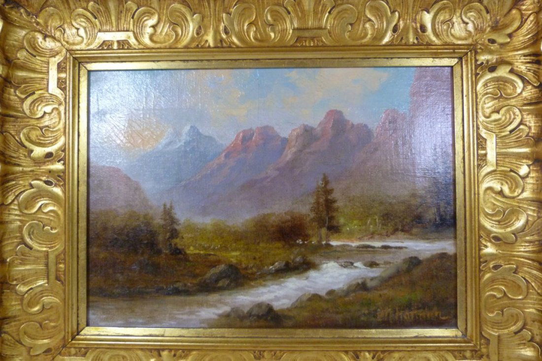 CHARLES HENRY HARMON OIL PAINTING ON CANVAS (1 of 5)