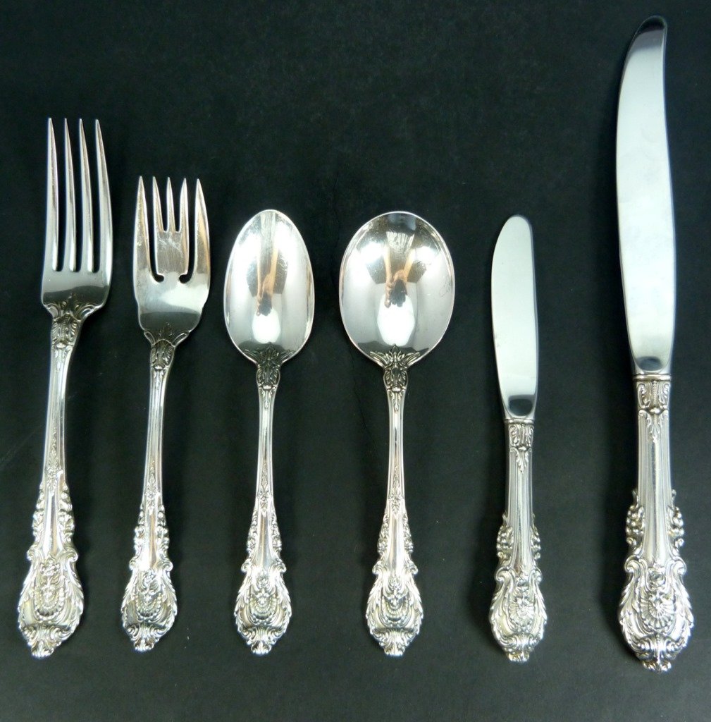 47pc WALLACE SIR CHRISTOPHER STERLING FLATWARE (1 of 5)