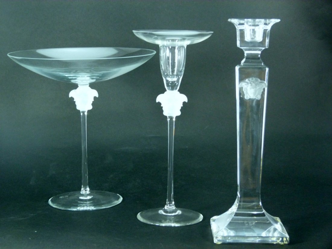 THREE ROSENTHAL VERSACE CRYSTAL GROUP (1 of 7)