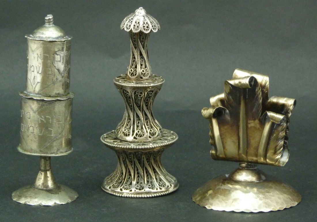 STERLING SILVER & PLATED JUDAICA ITEMS (1 of 6)