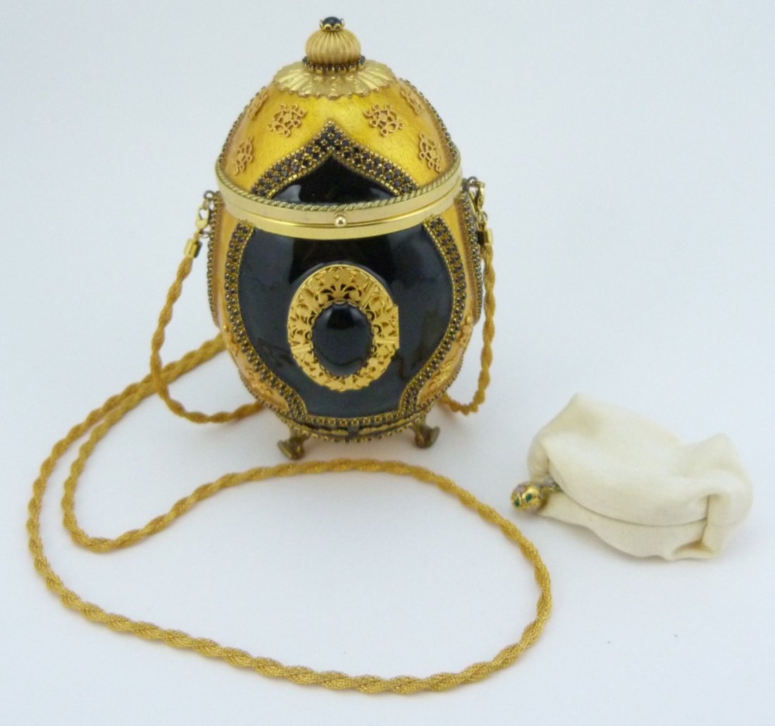 VIVIAN ALEXANDER GUILLOCHE FABERGE EGG PURSE (1 of 10)