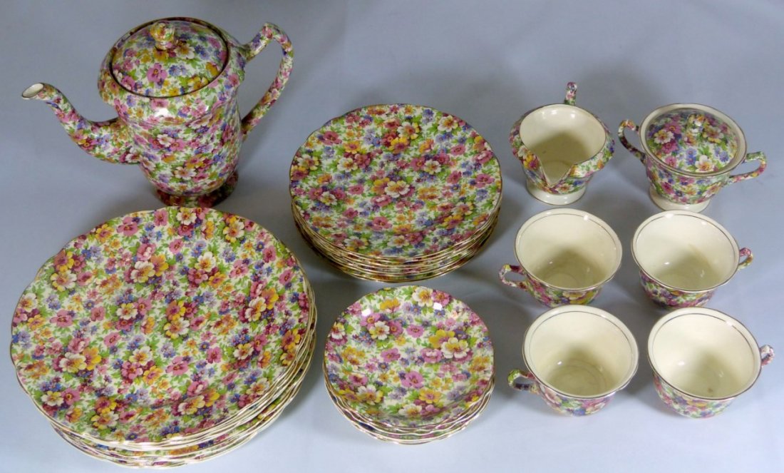 JAMES KENT "DU BERRY" LONDON PORCELAIN CHINA SET (1 of 10)