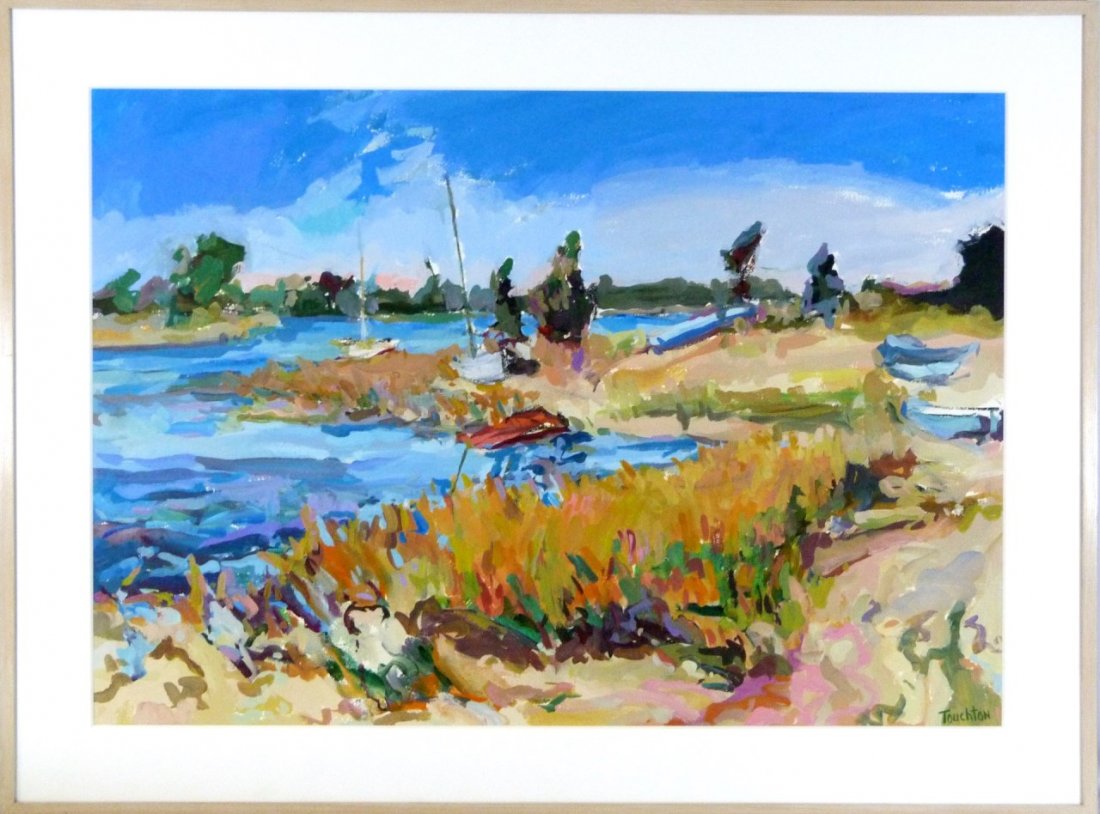 JIM TOUCHTON ACRYLIC LANDSCAPE 40"x28" (1 of 6)