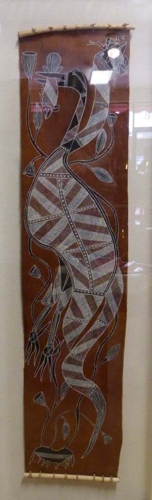 TREVOL MGAINMIROL ABORIGINAL BARK PAINTING (1 of 5)
