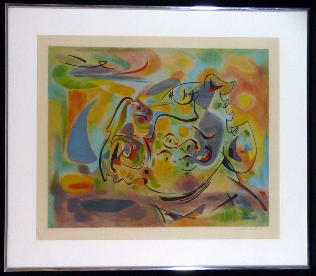 ANDRE MASSON LITHOGRAPH PENCIL SIGNED ARTIST PROOF (1 of 6)
