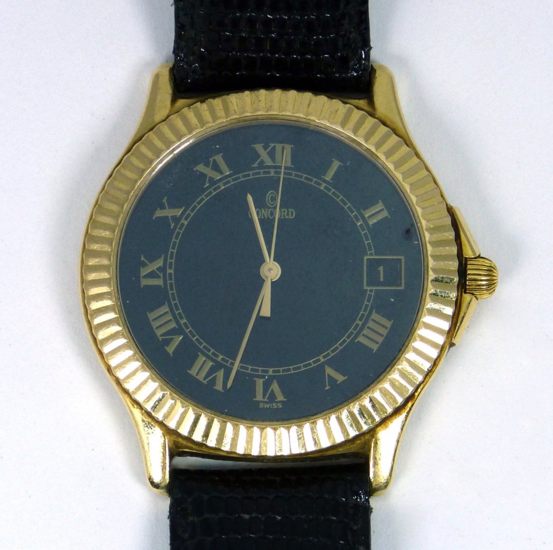 CONCORD 14K ENCASED SWISS MENS WRIST WATCH (1 of 6)