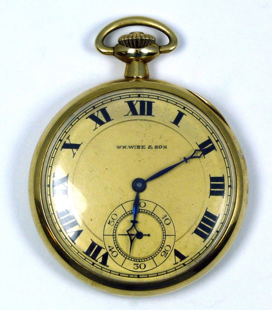 WM WISE & SON 14kt YELLOW GOLD POCKET WATCH (1 of 5)