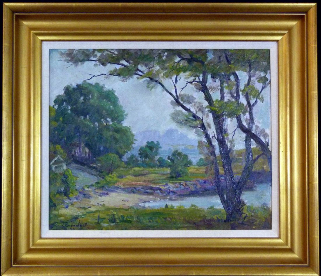 JACOB GREENLEAF LANDSCAPE OIL PAINTING (1 of 5)