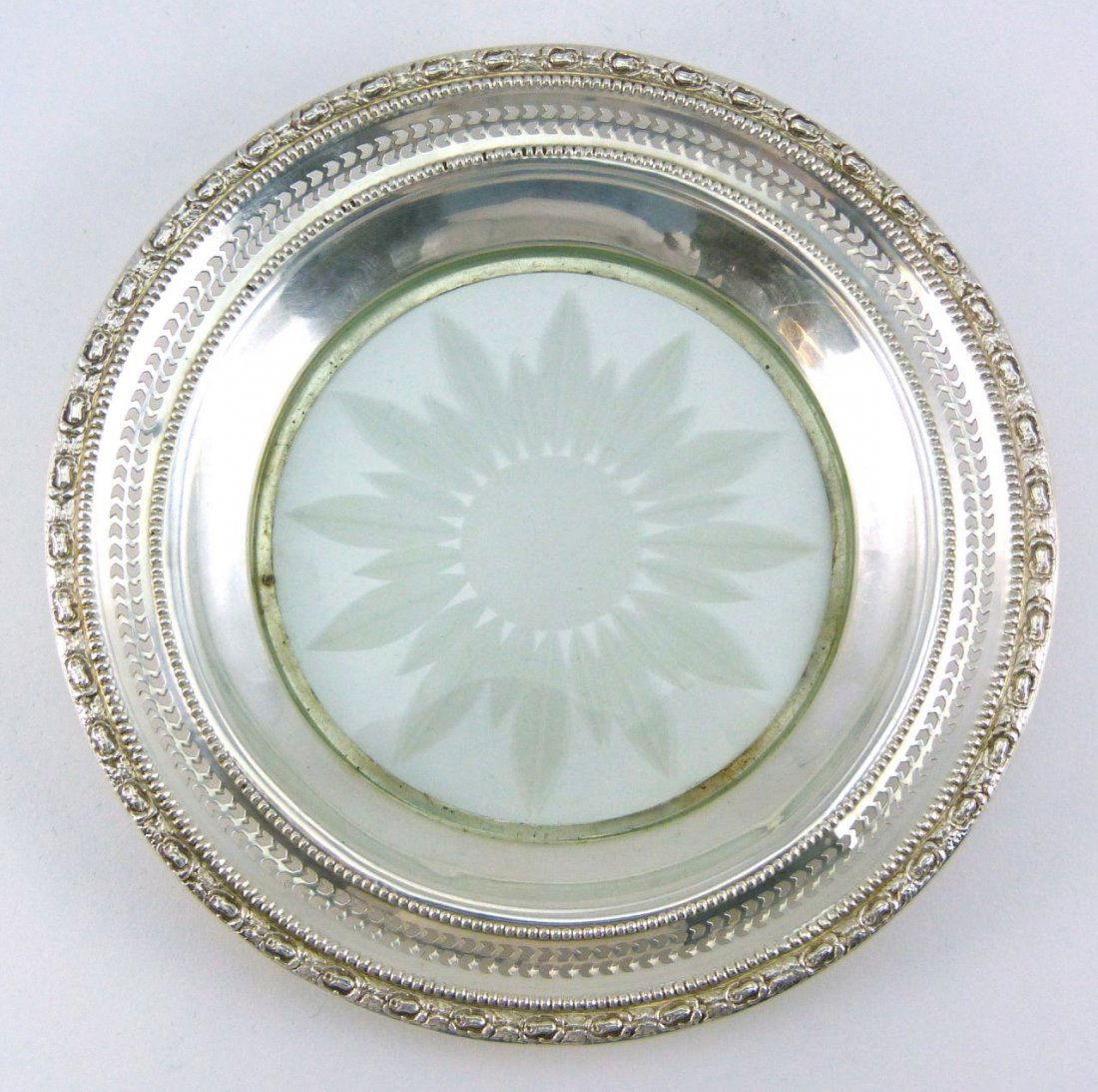 FRANK WHITING "TALISMAN ROSE" STERLING PLATE (1 of 5)
