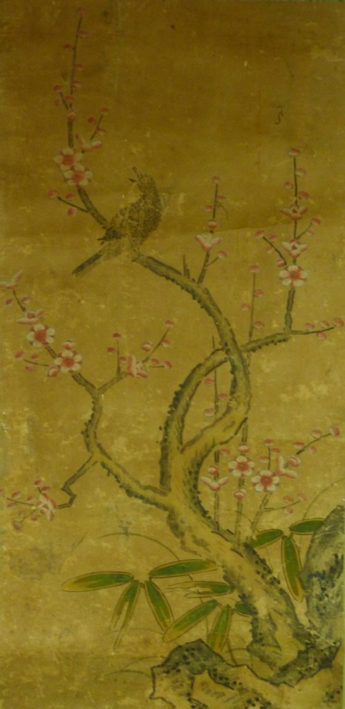 VINTAGE JAPANESE HAND PAINTED SCROLL (1 of 7)