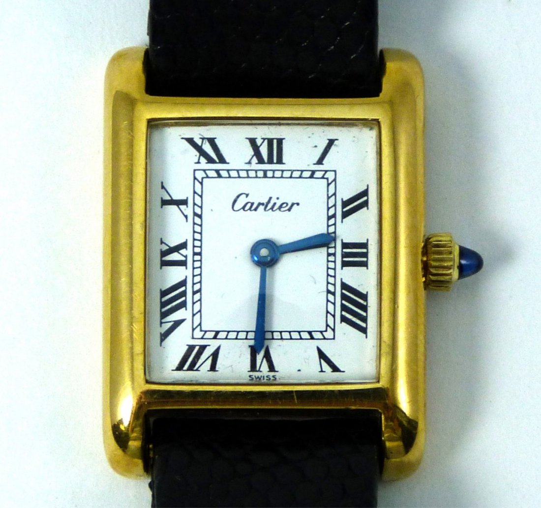 CARTIER 18K EP WOMENS WRIST WATCH (1 of 9)
