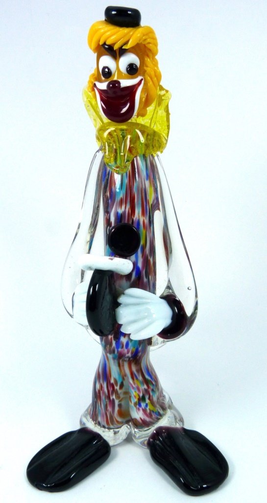 MURANO ITALIAN ART GLASS CLOWN SCULPTURE (1 of 7)