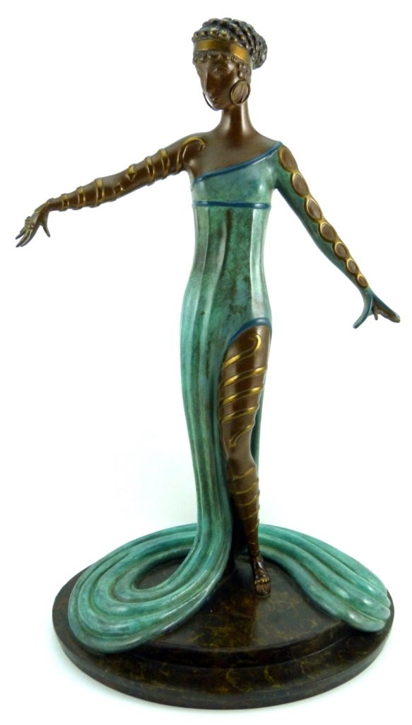 ERTE "LA MERVEILLEUSE" BRONZE SCULPTURE (1 of 9)