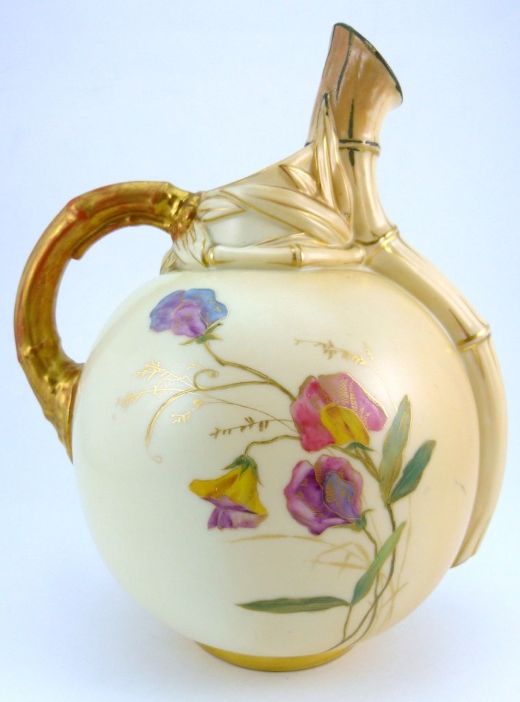 ROYAL WORCESTER PORCELAIN BALL SHAPED JUG 1341 (1 of 6)