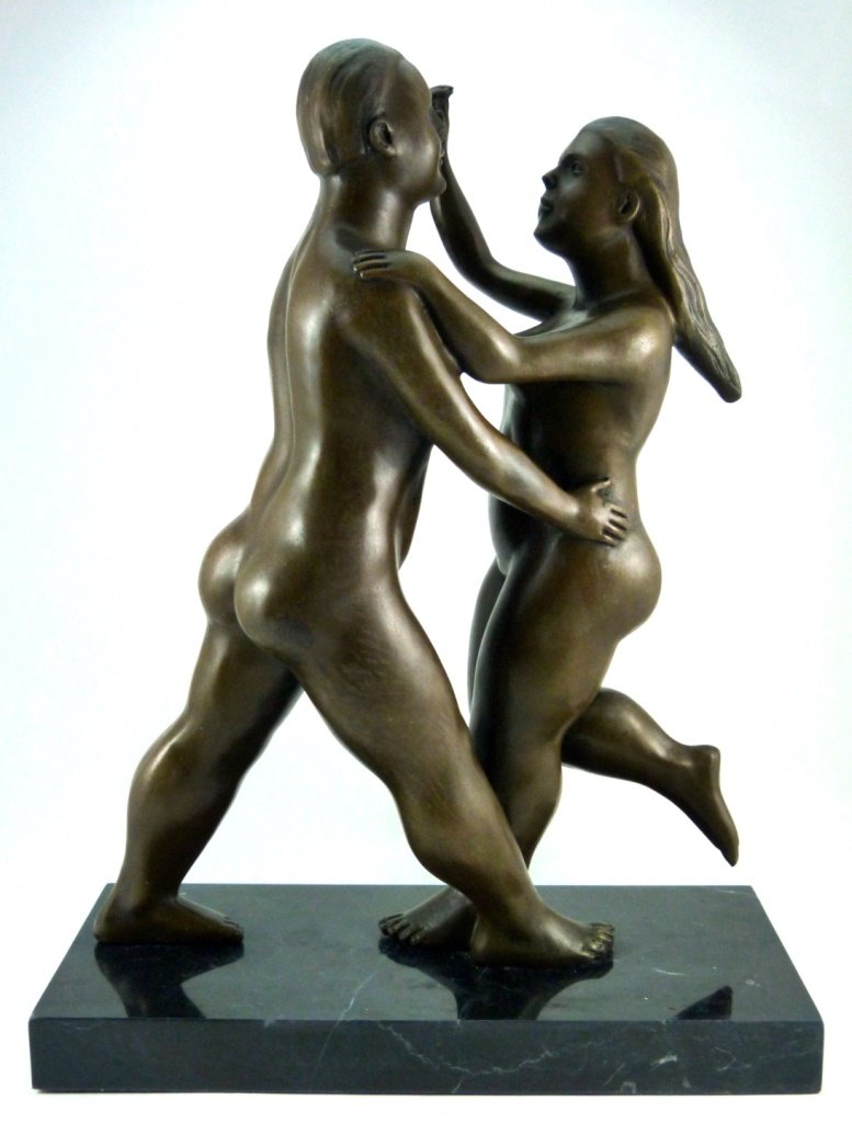 FERNANDO BOTERO BRONZE DANCING COUPLE SCULPTURE (1 of 7)