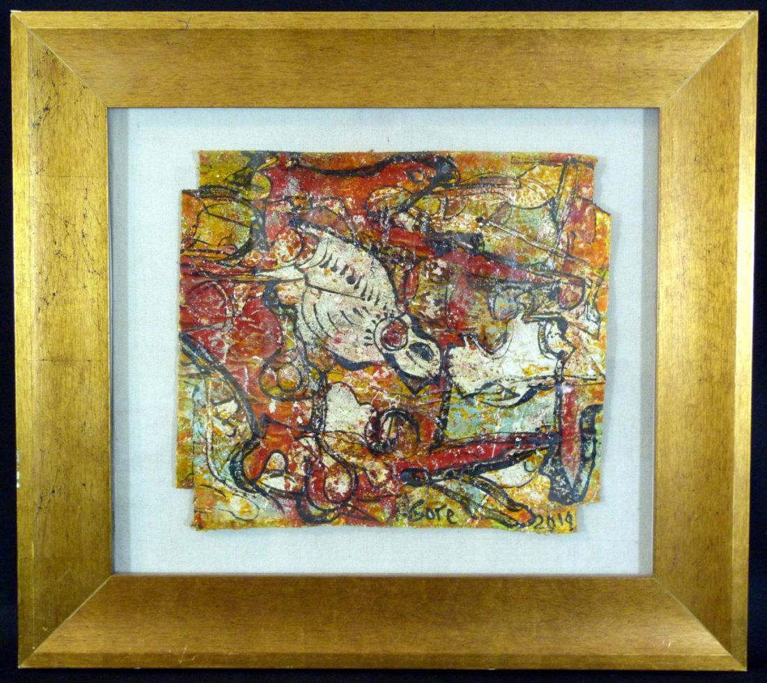 ALEXANDER GORE ABSTRACT OIL PAINTING (1 of 6)