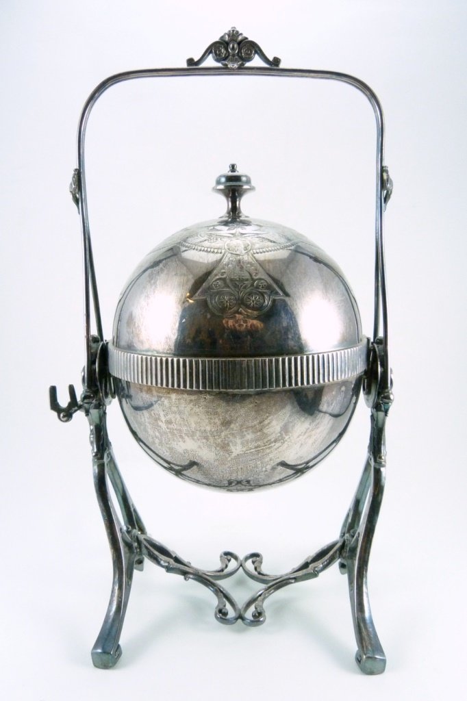 ORNATE SILVER PLATE COVERED BUTTER SERVER (1 of 7)