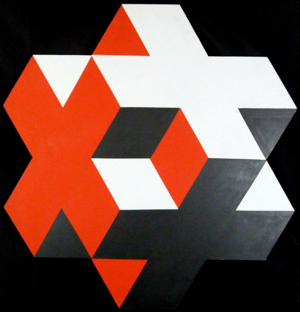 KUNO CRAMER ORIGINAL MODERN GEOMETRIC WALL ART (1 of 4)