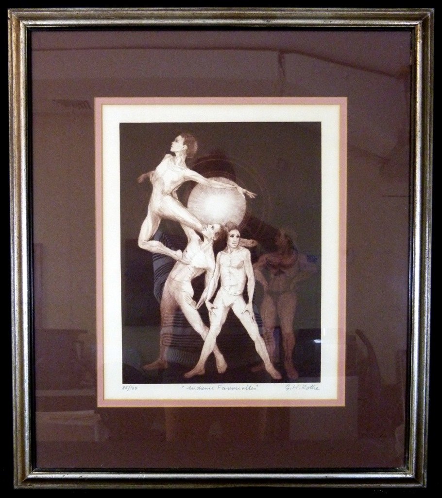 G. H. ROTHE BALLET DANCERS LITHOGRAPH 86/100 (1 of 7)