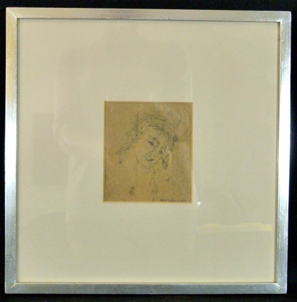 MAX WEBER PENCIL SKETCH ON PAPER (1 of 5)