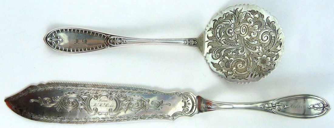 2pc TIFFANY & CO STERLING SILVER SERVING PIECES (1 of 8)