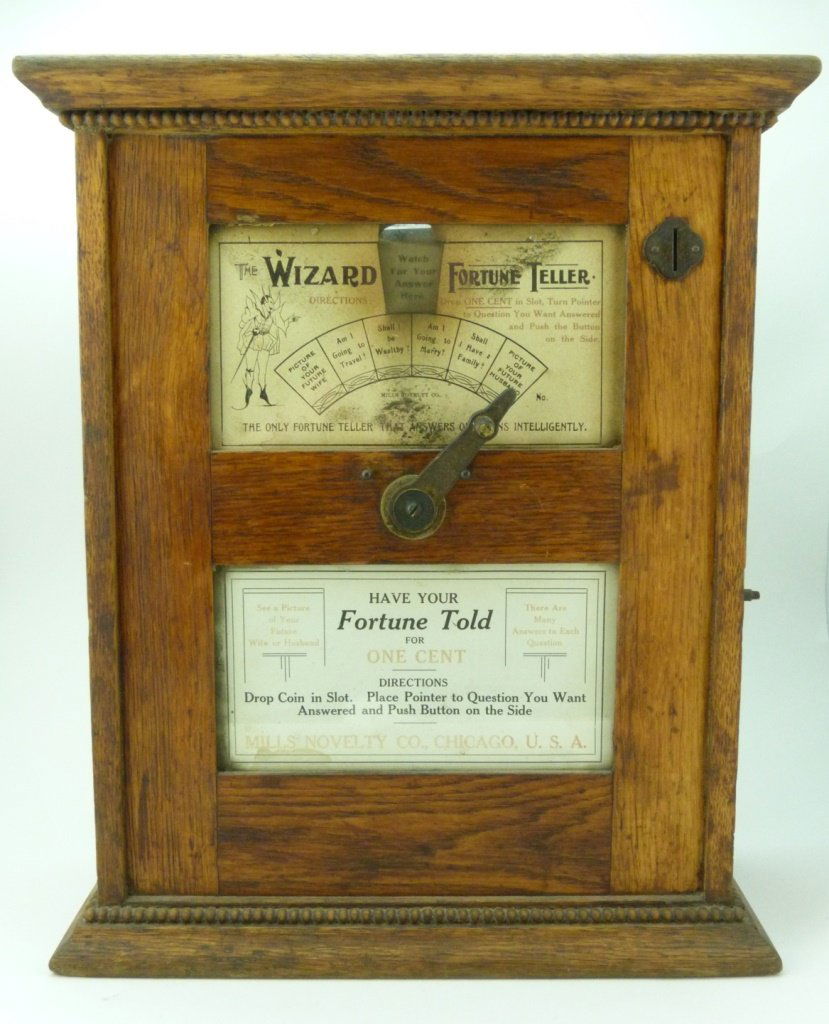 MILLS NOVELTY CO THE WIZARD FORTUNE TELLER (1 of 9)