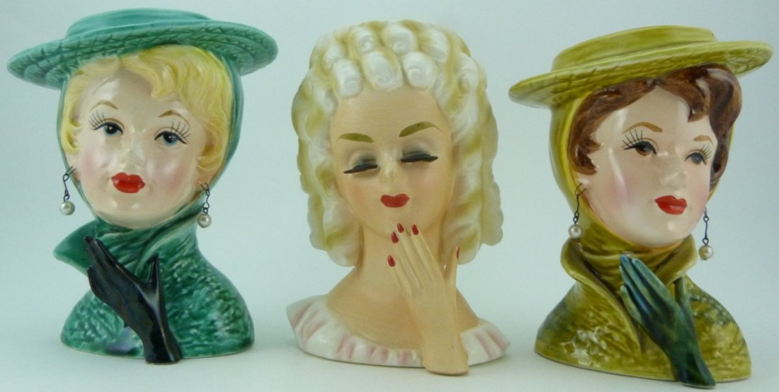 VINTAGE JAPANESE INARCO STYLE PORCELAIN FIGURES: Vintage Japanese Inarco style porcelain figural cups. Largest measures 5" 1/2" (13cm) height.