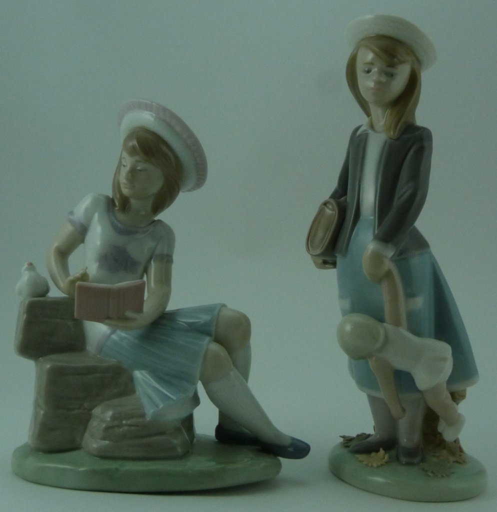 2pc LLADRO PORCELAIN FIGURINES #6024 & #5218 (1 of 8)