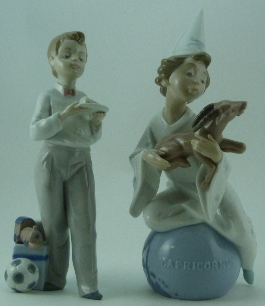 2pcs LLADRO PORCELAIN FIGURINES #6222 & #5877 (1 of 8)