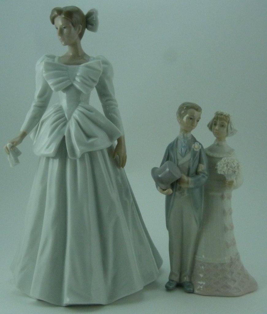 2pc LLADRO & NAO WEDDING PORCELAIN FIGURINES (1 of 7)