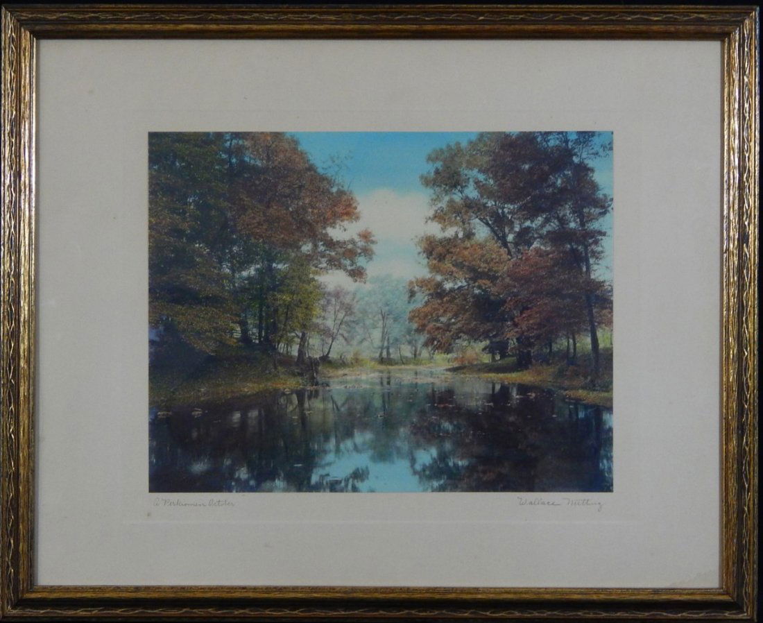 WALLACE NUTTING SIGNED HAND COLORED PRINT (1 of 5)