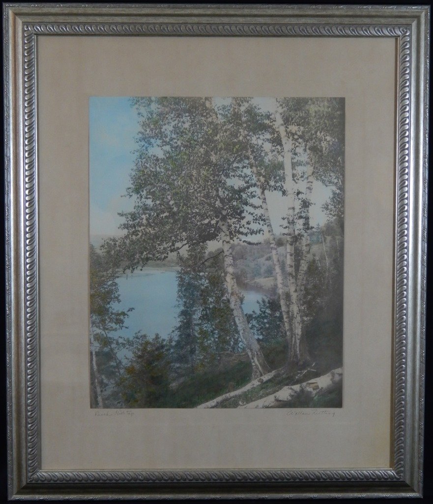 WALLACE NUTTING SIGNED HAND COLORED PRINT (1 of 4)