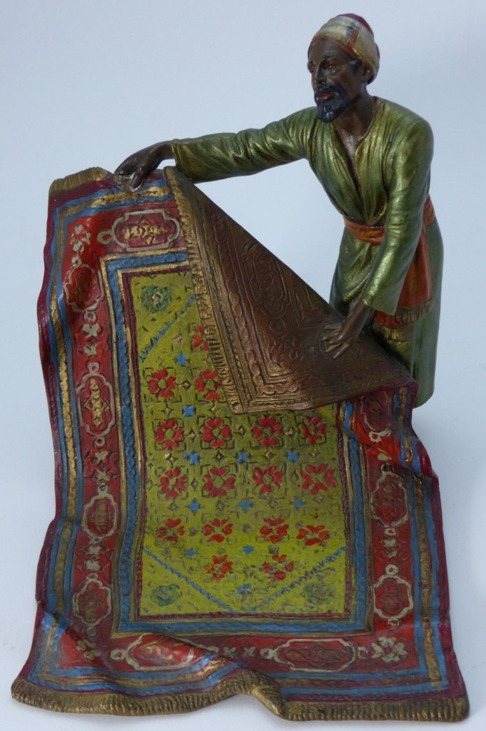 BERGMAN COLD PAINTED VIENNA BRONZE RUG MERCHANT (1 of 10)