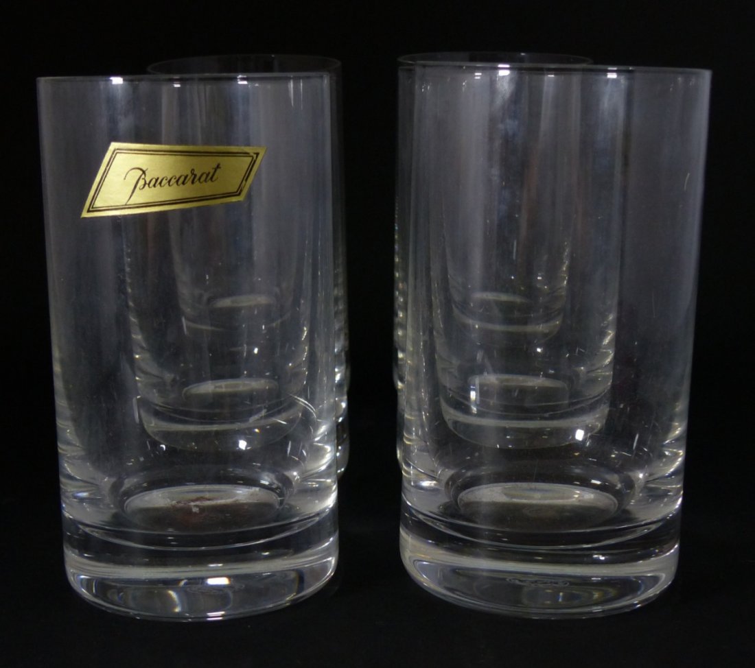 6pc BACCARAT CRYSTAL MONTAIGNE OPTIC TUMBLERS (1 of 7)