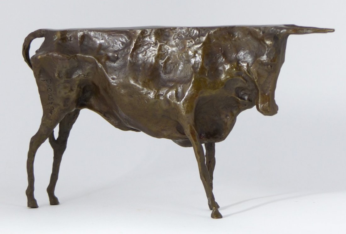 PABLO PICASSO BRONZE SCULPTURE OF A BULL (1 of 7)