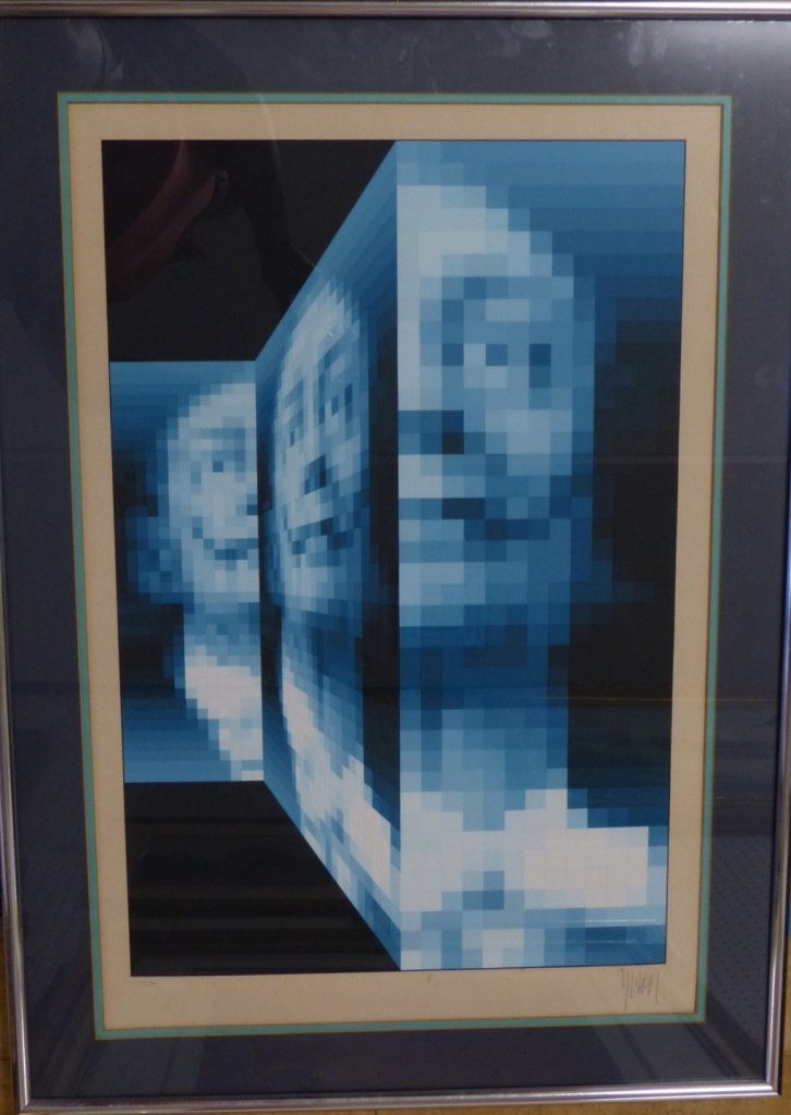 JEAN PIERRE YVARAL(VASARELY) SIGNED LITHOGRAPH (1 of 6)